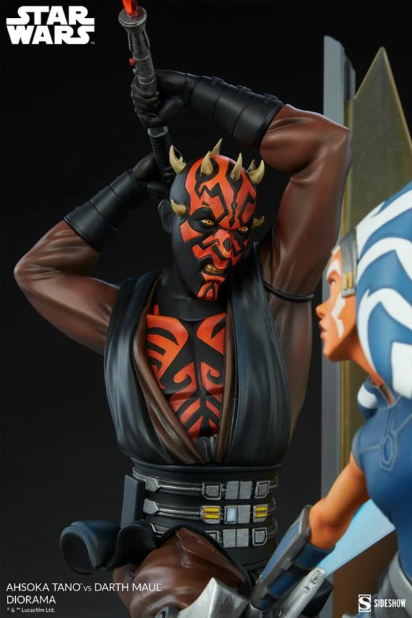 Sideshow Collectibles Star Wars - Ahsoka Tano Vs Darth Maul Diorama 11 Sideshow Collectibles Star Wars - Ahsoka Tano Vs Darth Maul Diorama