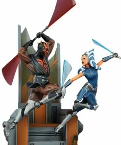 Sideshow Collectibles Star Wars - Ahsoka Tano Vs Darth Maul Diorama