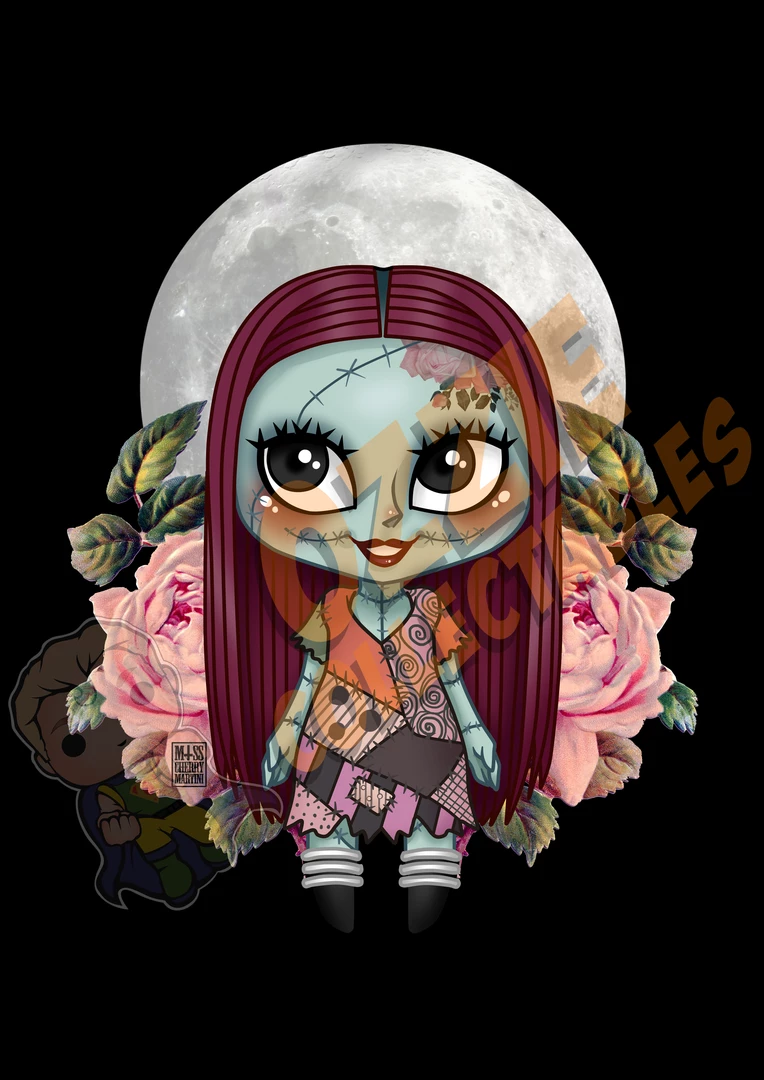 RoseDemon Disney's The Nightmare Before Christmas - Chibi Sally - Rose Demon Art Print Poster 1 RoseDemon Disney's The Nightmare Before Christmas - Chibi Sally - Rose Demon Art Print Poster