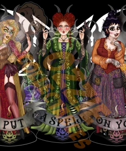 RoseDemon Disney's Hocus Pocus - Sanderson Sisters - Rose Demon Art Print Poster