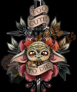 RoseDemon Star Wars: The Mandalorian - The Child - Rose Demon Art Print Poster