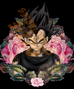 RoseDemon Dragon Ball Z Dragon Ball - Vegeta - Rose Demon Art Print Poster