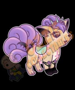 RoseDemon Pokemon - Vulpix - Rose Demon Art Print Poster