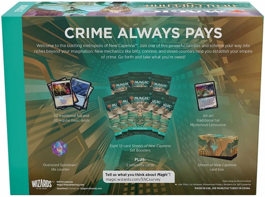 Wizards Of The Coast Magic The Gathering - Streets Of New Capenna Bundle 3 Wizards Of The Coast Magic The Gathering - Streets Of New Capenna Bundle