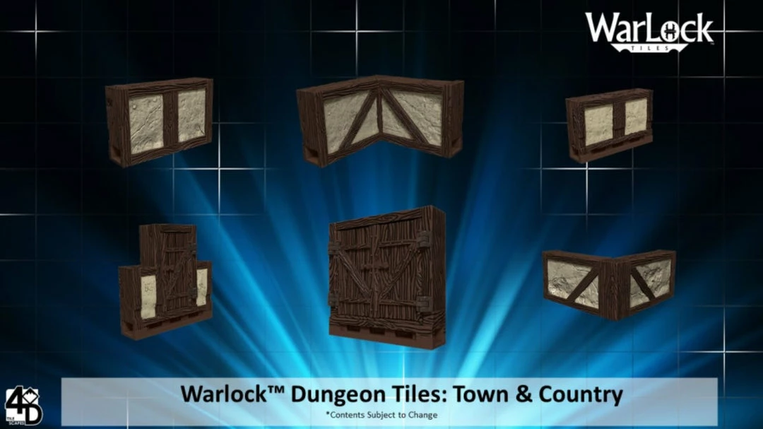 WizKids Games WarLock Tiles - Town & Village 3 WizKids Games WarLock Tiles - Town & Village