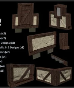 WizKids Games WarLock Tiles - Town & Village