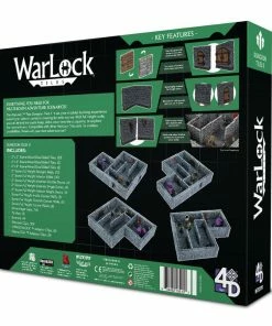 WizKids Games WarLock Tiles - Full Height Stone Walls