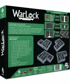 WizKids Games WarLock Tiles - Full Height Stone Walls