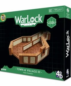 WizKids Games All Board Games WarLock Tiles - Town & Village 3 Angles