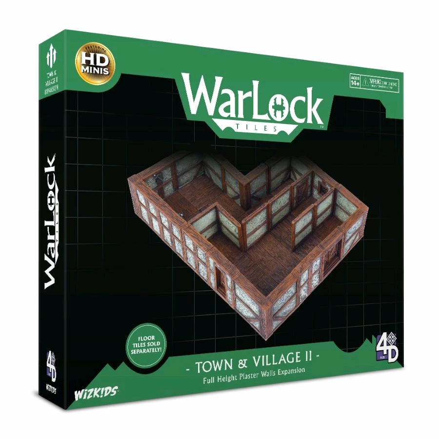 WizKids Games All Board Games WarLock Tiles - Full Height Plaster Walls Expansion 2 WizKids Games All Board Games WarLock Tiles - Full Height Plaster Walls Expansion