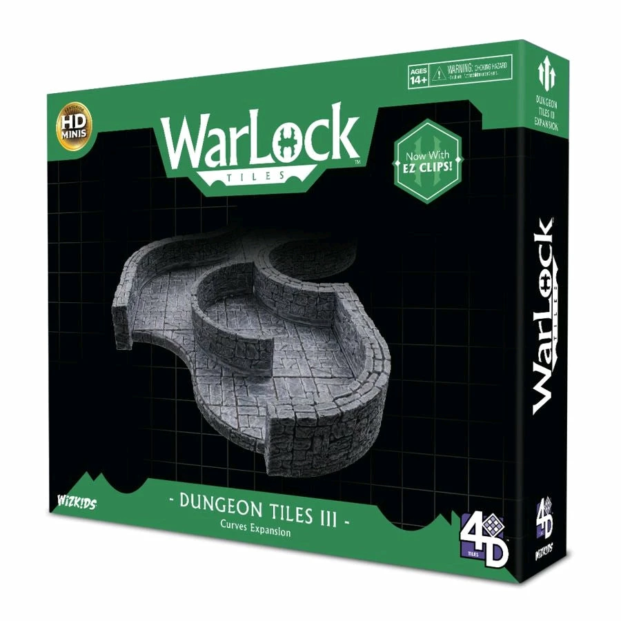 WizKids Games All Board Games WarLock Tiles - Dungeon Tile 3 Curves 1 WizKids Games All Board Games WarLock Tiles - Dungeon Tile 3 Curves