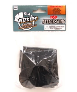 WizKids Games All Board Games Dungeons & Dragons - Attack Wing Base & Pegs Set Black