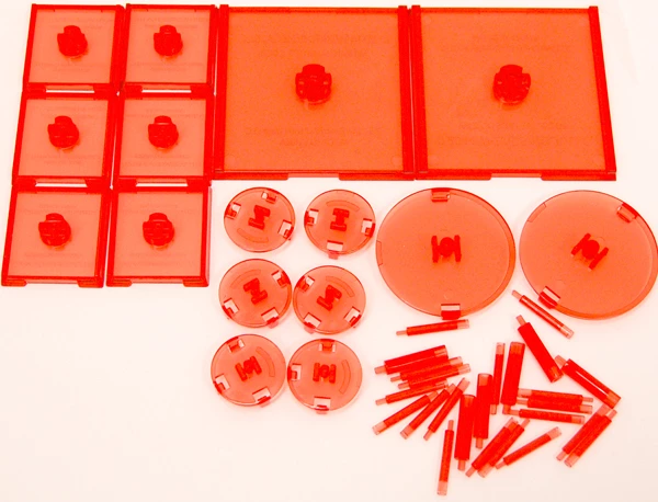 WizKids Games Dungeons & Dragons - Attack Wing Base & Pegs Set Red 1 WizKids Games Dungeons & Dragons - Attack Wing Base & Pegs Set Red