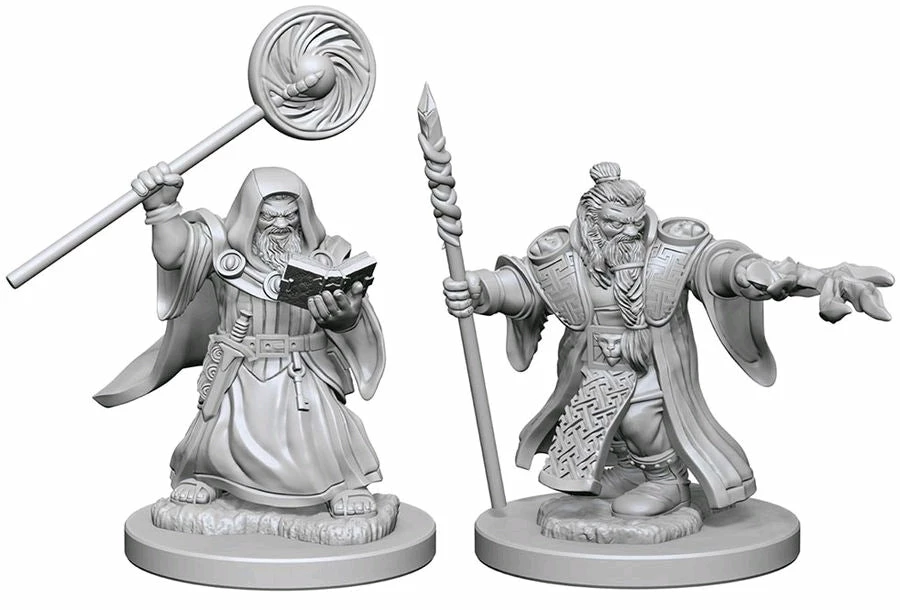 WizKids Games Dungeons & Dragons - Nolzurs Marvelous Unpainted Minis: Dwarf Male Wizard All Board Games 1 WizKids Games Dungeons & Dragons - Nolzurs Marvelous Unpainted Minis: Dwarf Male Wizard All Board Games
