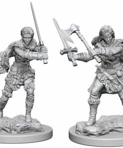 WizKids Games Dungeons & Dragons - Nolzur's Marvelous Unpainted Minis: Human Female Barbarian All Board Games