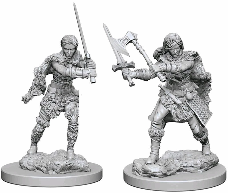 WizKids Games Dungeons & Dragons - Nolzur's Marvelous Unpainted Minis: Human Female Barbarian All Board Games 1 WizKids Games Dungeons & Dragons - Nolzur's Marvelous Unpainted Minis: Human Female Barbarian All Board Games