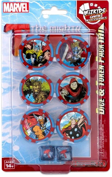 Wizkids Games Heroclix - The Mighty Thor Dice & Token Pack 1 Wizkids Games Heroclix - The Mighty Thor Dice & Token Pack