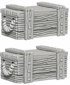 Wizkids Games Wizkids - Deep Cuts Unpainted Miniatures: Crates All Board Games