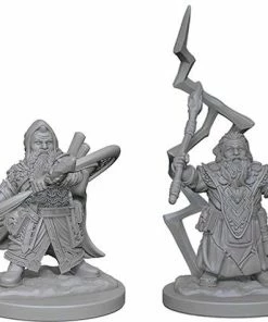 Wizkids Games Pathfinder - Deep Cuts Unpainted Miniatures: Dwarf Male Sorcerer All Board Games
