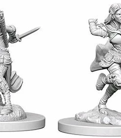 Wizkids Games Dungeons & Dragons - Nolzur's Marvelous Unpainted Minis: Air Genasi Female Rogue