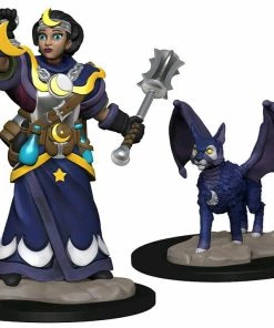 Wizkids Games Wardlings - Girl Cleric & Winged Cat Pre-Painted Minis