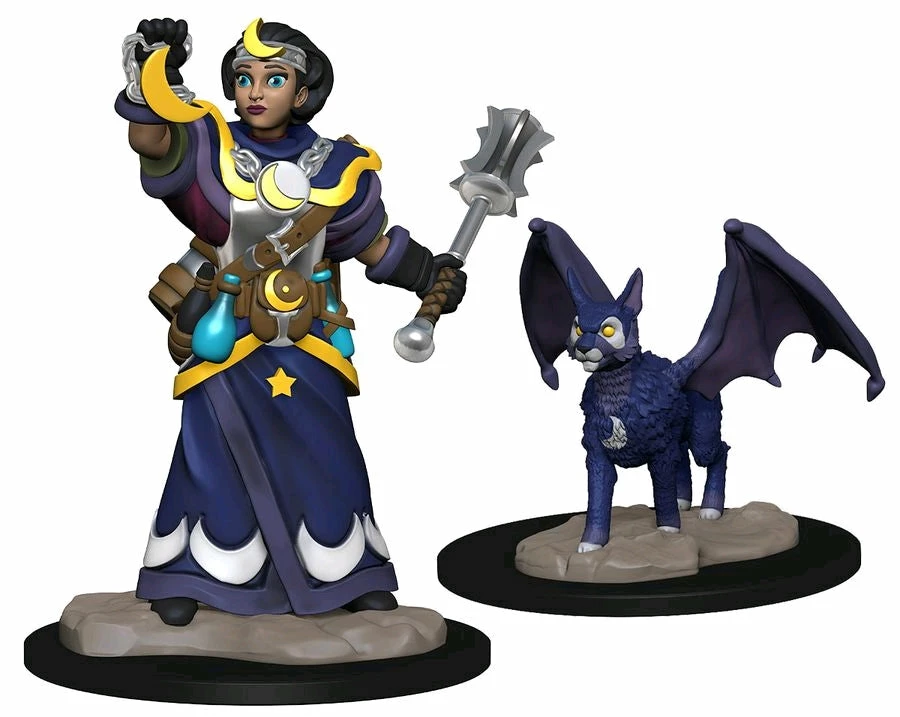 Wizkids Games Wardlings - Girl Cleric & Winged Cat Pre-Painted Minis 1 Wizkids Games Wardlings - Girl Cleric & Winged Cat Pre-Painted Minis