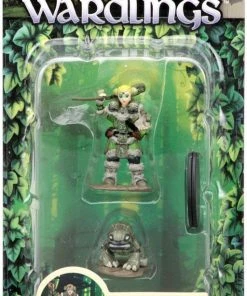 Wizkids Games Wardlings - Girl Druid & Stone Creature Pre-Painted Minis