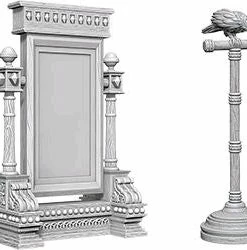 Wizkids Games WizKids - Deep Cuts Unpainted Miniatures: Mirror & Bird On Stand All Board Games
