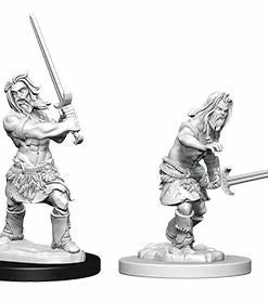 Wizkids Games All Board Games Pathfinder - Deep Cuts Unpainted Miniatures: Human Male Barbarian