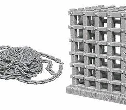 Wizkids Games Wizkids - Deep Cuts Unpainted Miniatures: Cage & Chains