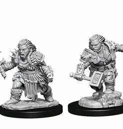 Wizkids Games Pathfinder - Deep Cuts Unpainted Female Dwarf Barbarian