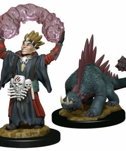 Wizkids Games Wardlings - Boy Warlock & Lizard Pre-Painted Minis