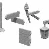 WizKids Games Wizkids - Deep Cuts Unpainted Miniatures: Signs & Lights