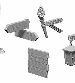 WizKids Games Wizkids - Deep Cuts Unpainted Miniatures: Signs & Lights