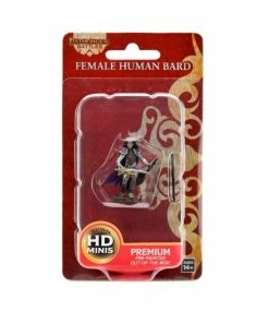 WizKids Games All Board Games Pathfinder - Human Bard Female Premium Figure