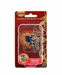 WizKids Games All Board Games Pathfinder - Human Cleric Female Premium Figure