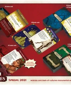 WizKids Games All Board Games Clash Of Cultures - Monumental Edition Board Game