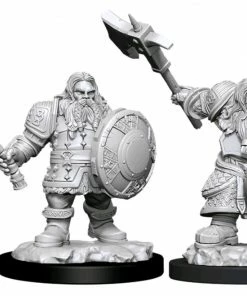 WizKids Games Dungeons & Dragons - Nolzur's Marvelous Unpainted Minis: Male Dwarf Fighter