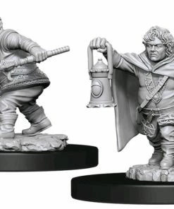 WizKids Games All Board Games Dungeons & Dragons - Nolzur's Marvelous Unpainted Minis: Male Halfling Rogue