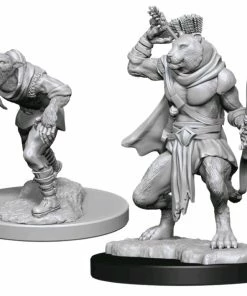 WizKids Games Dungeons & Dragons - Nolzur's Marvelous Unpainted Minis: Wererat & Weretiger