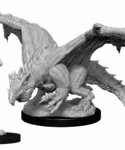 WizKids Games Dungeons & Dragons - Nolzur's Marvelous Unpainted Minis: Green Dragon Wyrmling & Elf All Board Games