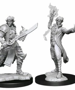 WizKids Games Pathfinder - Deep Cuts Unpainted Miniatures: Male Elf Magus (Magic) All Board Games