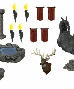 WizKids Games WizKids - Deep Cuts Unpainted Miniatures: Pools & Pillars