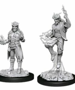WizKids Games Dungeons & Dragons - Nolzurs Marvelous Unpainted Minis: Male Tiefling Sorcerer