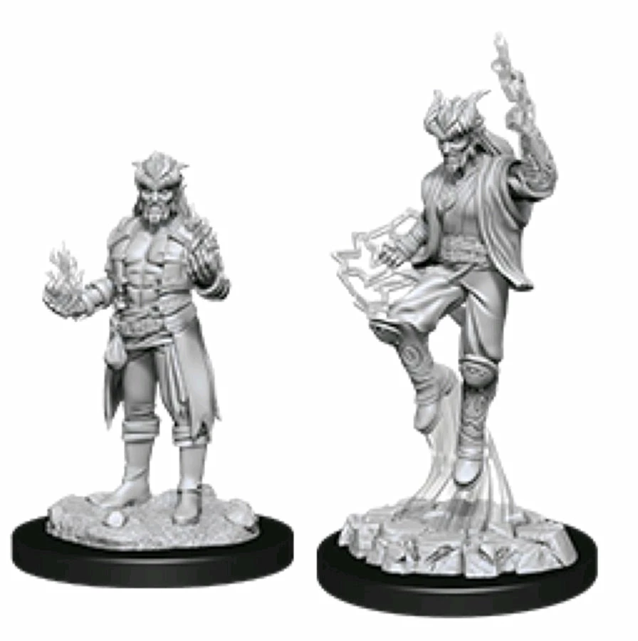 WizKids Games Dungeons & Dragons - Nolzurs Marvelous Unpainted Minis: Male Tiefling Sorcerer 1 WizKids Games Dungeons & Dragons - Nolzurs Marvelous Unpainted Minis: Male Tiefling Sorcerer