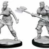 WizKids Games Dungeons & Dragons - Nolzur's Marvelous Unpainted Minis: Orc Barbarian Female All Board Games