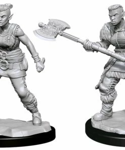 WizKids Games Dungeons & Dragons - Nolzur's Marvelous Unpainted Minis: Orc Barbarian Female All Board Games