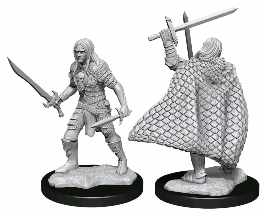 WizKids Games Pathfinder - Deep Cuts Unpainted Miniatures: Elf Fighter Male All Board Games 1 WizKids Games Pathfinder - Deep Cuts Unpainted Miniatures: Elf Fighter Male All Board Games