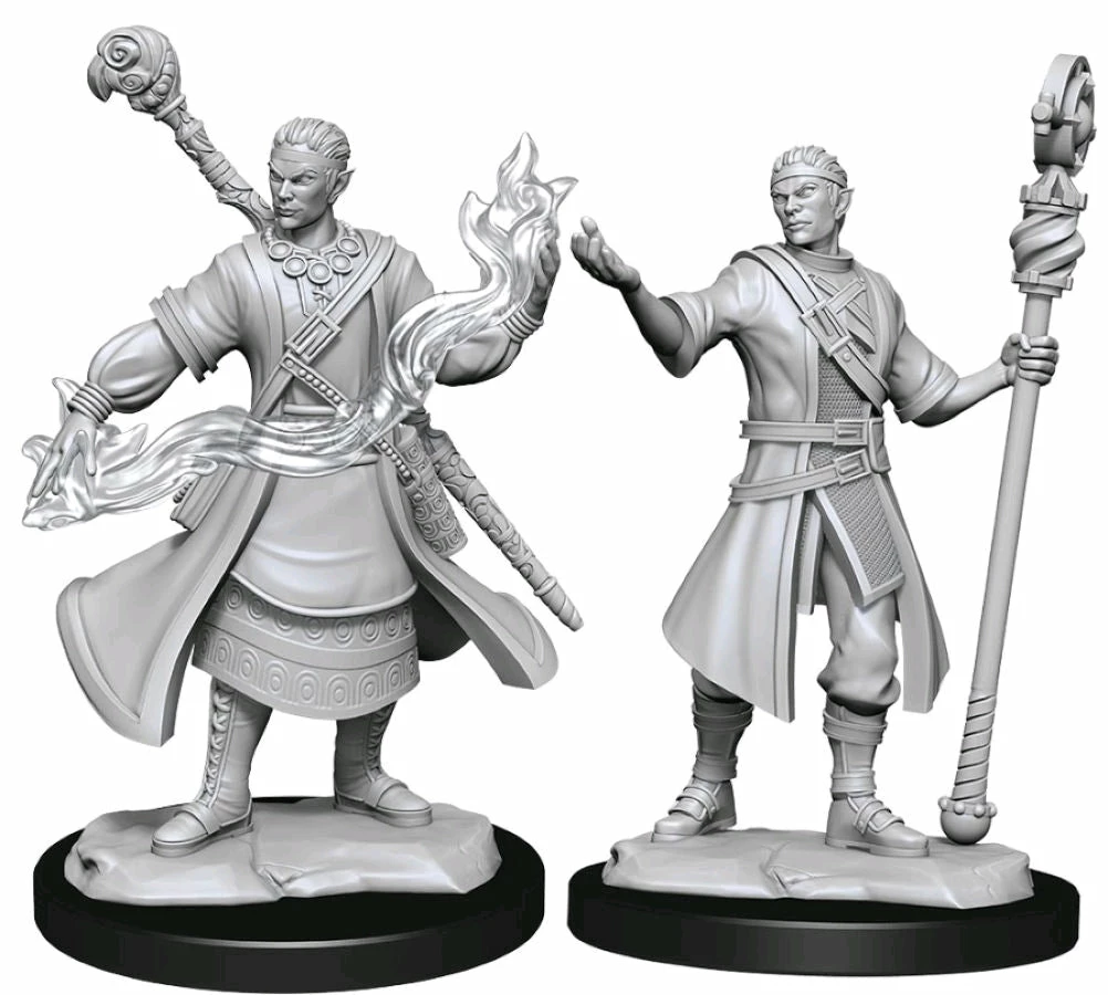 WizKids Games Dungeons & Dragons - Nolzur's Marvelous Unpainted Miniatures: Half-Elf Wizard Male All Board Games 1 WizKids Games Dungeons & Dragons - Nolzur's Marvelous Unpainted Miniatures: Half-Elf Wizard Male All Board Games