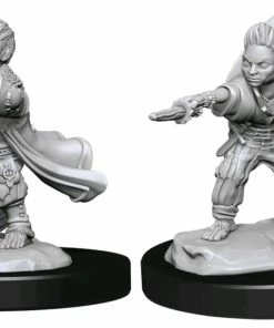 WizKids Games Pathfinder - Deep Cuts Unpainted Miniatures: Halfling Wizard Male All Board Games